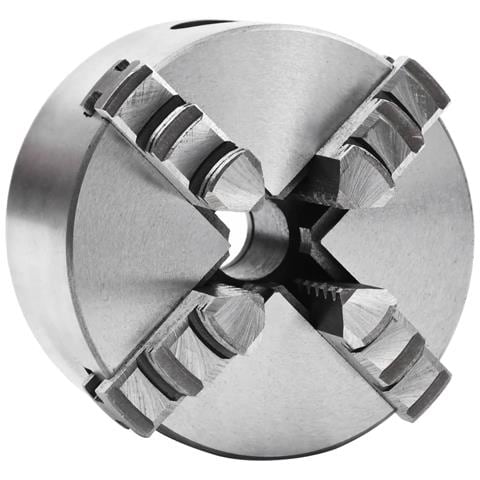 Mandrino Per Tornio A 4 Griffe Autocentrante 80 Mm In Acciaio - Foto 1