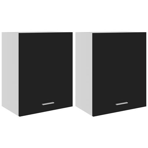 Mobili Pensili “Lyon” 2 pz Neri 50x31x60 cm - Foto 1