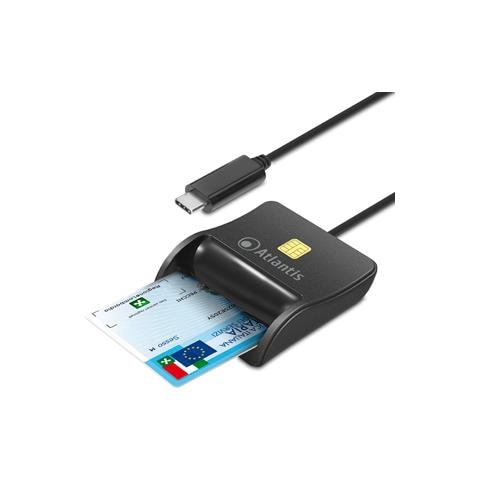 Lettore P005-smartcr-c Smart Card Reader Per Cns / crs / ts Firma Digitale Fascicolo Sanit. Siti Gov. Type c 10cm - Foto 1
