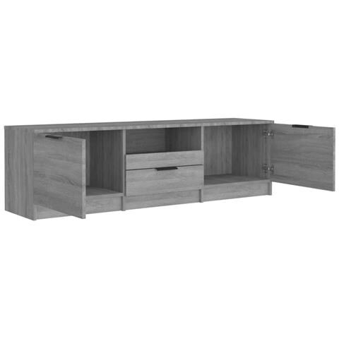 Mobile Tv Grigio Sonoma 140x35x40 Cm In Legno Ingegnerizzato - Foto 2