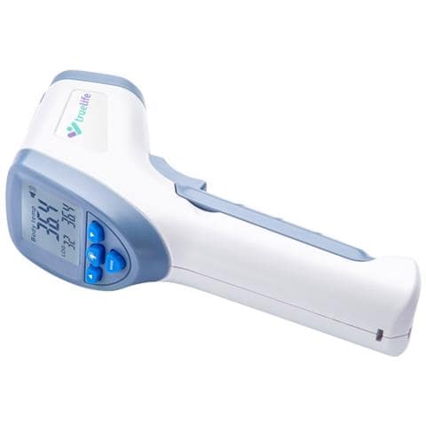 Careq7blu Termometro Digitale Per Corpo Termometro A Rilevamento Remoto Blu, Bianco Universale Pulsanti - Foto 1