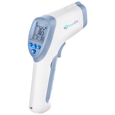 Careq7blu Termometro Digitale Per Corpo Termometro A Rilevamento Remoto Blu, Bianco Universale Pulsanti - Foto 3