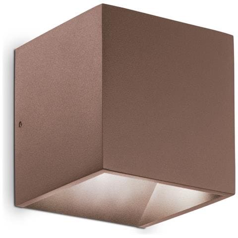 Applique Da Parete Contemporaneo Rubik Alluminio Coffee Led 8,5w 3000k Ip54 - Foto 1