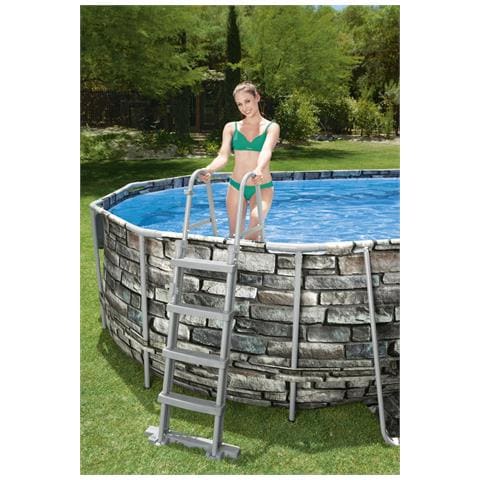 Piscina Ovale Power Steel Comfort Idromassaggio Jet 610x366x122 56719 - Foto 8