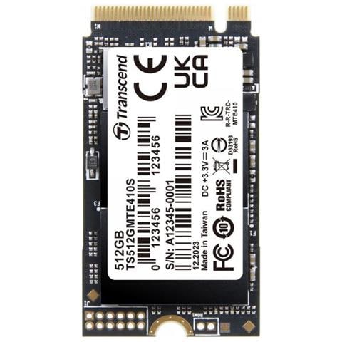 SSD 512 GB MTE410S M. 2 Interfaccia PCIe Gen4 x4 1600 MB /s - Foto 1