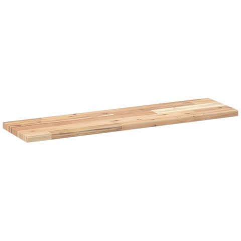 Ripiano A Parete 80x20x2 Cm Legno Massello Acacia Non Trattato - Foto 3