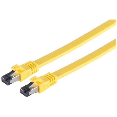 Cavo Patch Di Rete Con Connettività Massima S/conn Cat 8.1 U/ftp (pimf) Piatto Senza Alogeni (lszh) Giallo 20 M (08-4203 - Foto 1