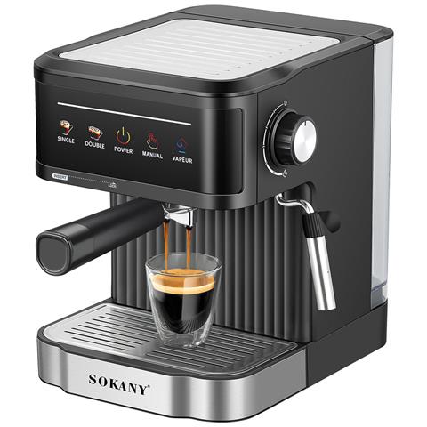 Macchina Da Caffè Express Doppia Da 20 Bar, 850w E Serbatoio Da 1,8l. Bocchetta Per Schiuma E Vassoio Anti-goccia. - Foto 2