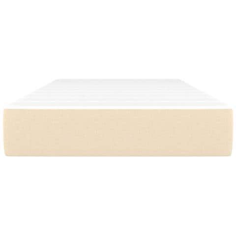 Materasso A Molle Per Bambini Crema 80x160 Cm In Tessuto - Foto 3