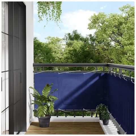Paravento Da Balcone Blu 75x1000 Cm 100% Poliestere Oxford - Foto 1