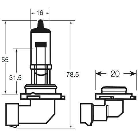 Lampadina Alogena 12v 42w H10 - Foto 2