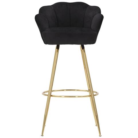 Sgabello Alto Mf452 - Nero - Metallo - 55x53x110 Cm - Foto 2