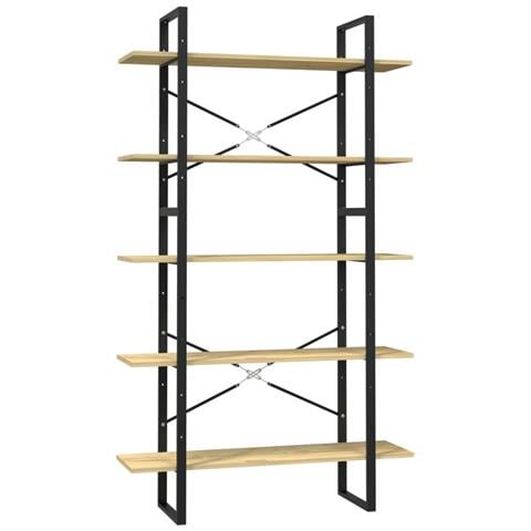 Lusso Casadino - Libreria A 5 Ripiani 100x30x175 Cm In Legno Massello Di Pino - Foto 1