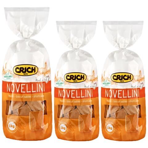 Crich Novellini Biscotti Frollini 3 Sacchetti Da 1 Kg - Foto 1