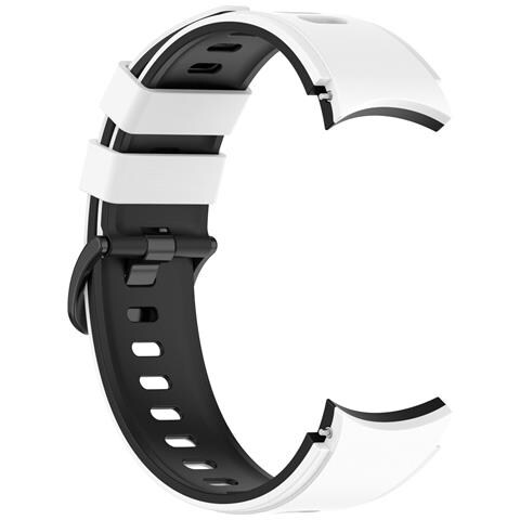 Cinturino In Silicone Bianco E Nero Per Samsung Watch Serie 4 - Foto 1