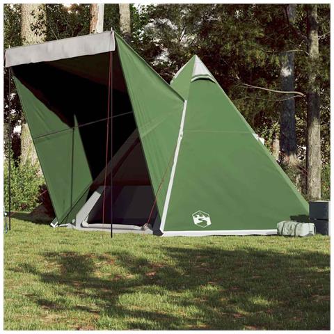 Tenda Familiare Tipi per 6 Persone Verde Impermeabile - Foto 1