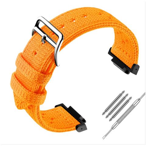 Cinturino In Nylon Intrecciato Stile Hermès Compatibile Con Casio G-shock Ga100/dw-5600 Orange - Foto 2