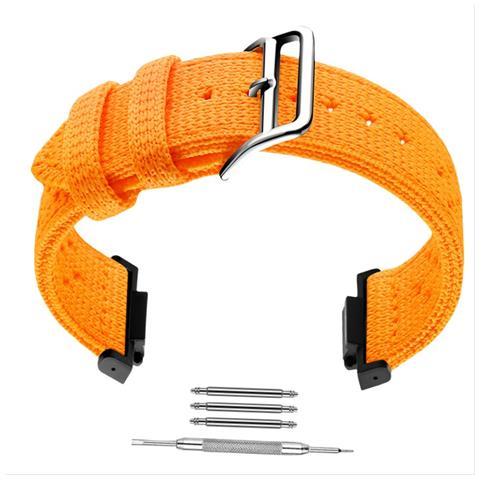 Cinturino In Nylon Intrecciato Stile Hermès Compatibile Con Casio G-shock Ga100/dw-5600 Orange - Foto 3