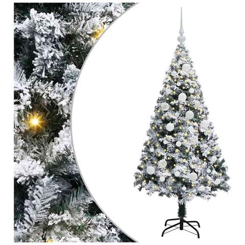 Albero di Natale artificiale con 150 LED Bianco 120 cm - Foto 1