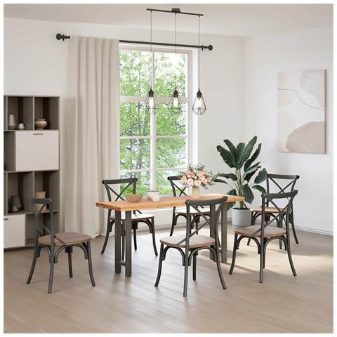 Gambe per tavolo consolle antracite 2 pz 28x(72-73) cm in acciaio - Foto 2