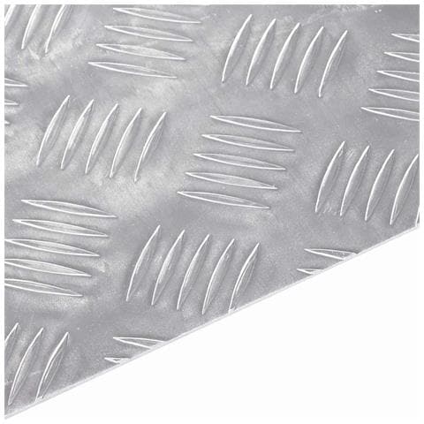 Dischi Quadrati 2 pcs Argento 50 x 25 cm Alluminio - Foto 5