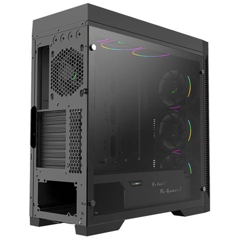 Tower ATX MIDI USB 3.0 PC Computer Case Nero Gaming Vetro Finestra Abyss TR - Foto 4
