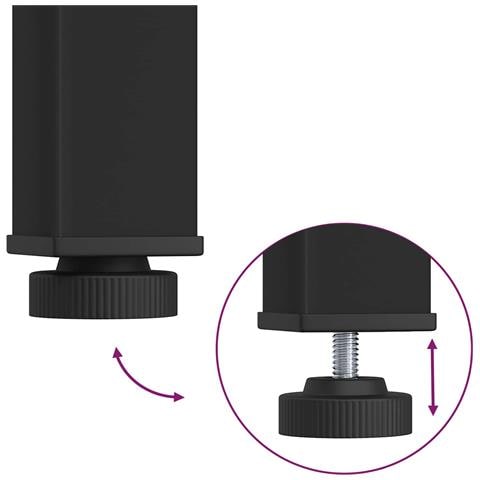 Tavolino da salotto Rovere Nero 80 x 80 x 45 cm - Foto 9