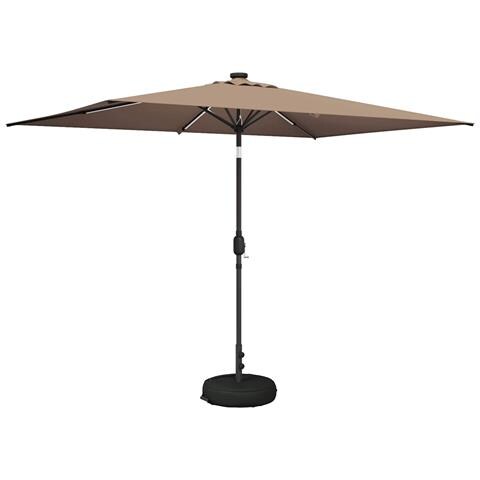 Parasol da Giardino con Luci LED 200 x 300 cm Poliestere - Foto 1
