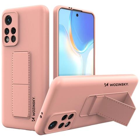 Custodia In Silicone Con Supporto Xiaomi Poco M4 Pro 5g Custodia In Silicone Con Supporto Xiaomi Poco M4 Pro 5g Rosa - Foto 7