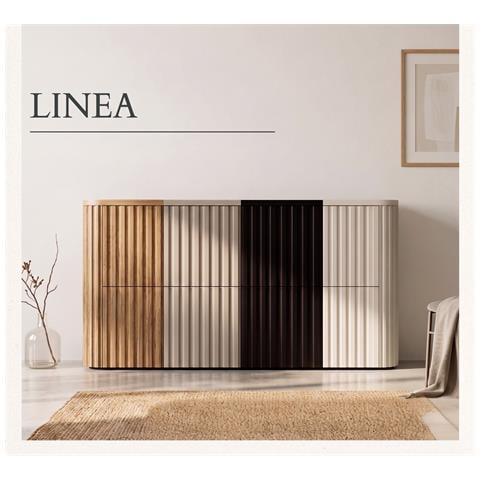 Piano lavabo 80 cm, Arrotondato, Marrone opaco, per lavabo da appoggio, LINEA - Foto 2