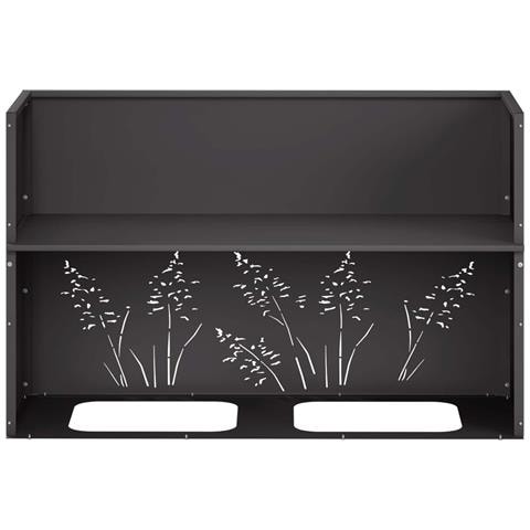 Vaso da giardino 2 pz Nero 80 x 20 x 49 cm - Foto 9