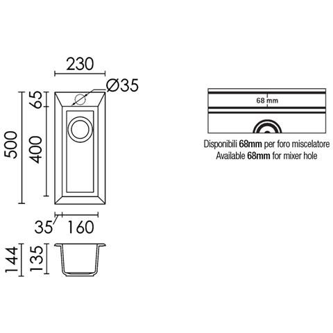 LAV. QUADRA 50 23x50 1V TORTORA 43 - Foto 2