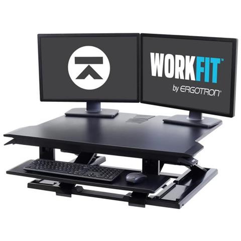 WorkFit-TX - Convertitore scrivania in piedi - rettangolare -  - Foto 3