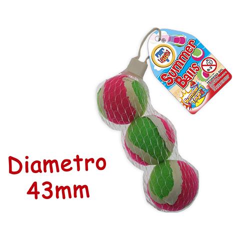 Palline Racchettoni 3 Pz In Rete 4,3 Cm - Rete - Foto 1
