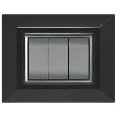 Placca Placchetta Placchette Compatibili Per Serie Axolute Sq Colorate - Nero 7 - Foto 1