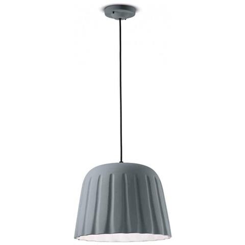 Lampada A Sospensione Decò Grande C2571-grn Colore Grigio Scuro - Foto 1