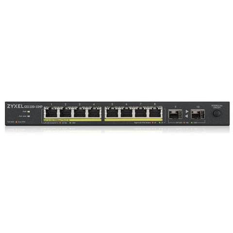 Switch di Rete GS1100-10HP con 8 Porte Gigabit Ethernet (10/100/1000) / 2 SPF Colore Nero - Foto 3