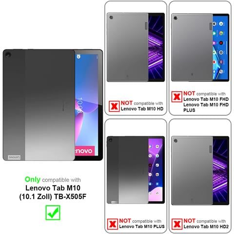 Custodia Per Tablet Compatibile Con Lenovo Tab M10 (10.1 Zoll) Tb-x505f In Blu Scuro - Coperchio Protettivo A 360 Gradi Fatto Di Finta Pelle Con Funzione Di Stand E Banda Elastica - Foto 2