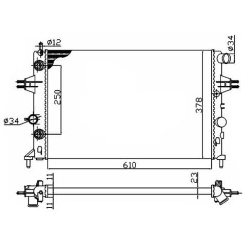 Radiatore Opel Vauxhall Astra 98- 50562a - Foto 1