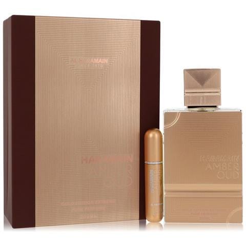 Amber Oud Gold Edition Extreme By Gift Set 6.7 Oz 6.7 Pure Perfume Spray + 0.34 Oz Refillable Spray (women) - Foto 1