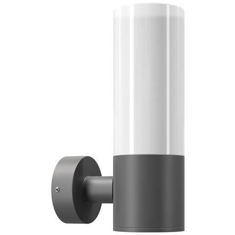 Lampada Da Parete Moderna Da Esterno Metallo Grigio 1 Luce E27 60w Ip54 - Foto 1