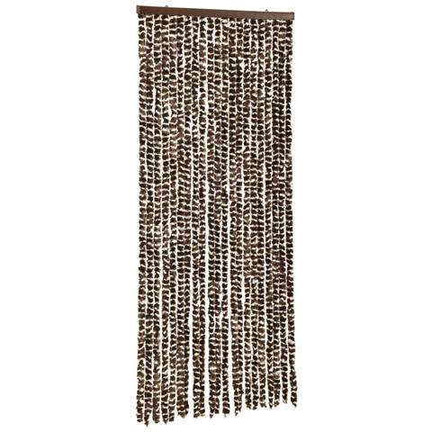 Tenda Antimosche Marrone E Bianca 100x200 Cm In Ciniglia - Foto 2