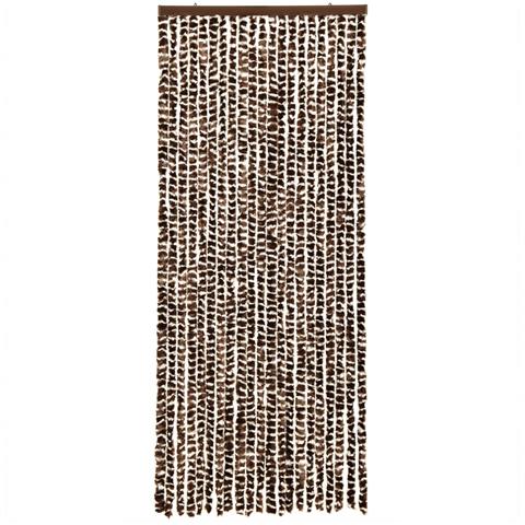 Tenda Antimosche Marrone E Bianca 100x200 Cm In Ciniglia - Foto 3