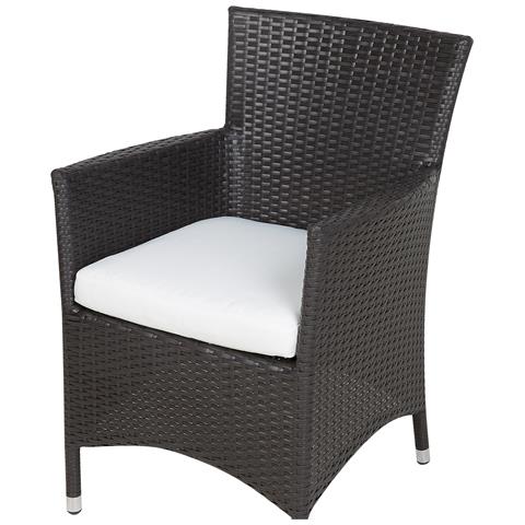 Set Da Giardino In Rattan Sintetico Marrone Scuro Italy - Foto 2