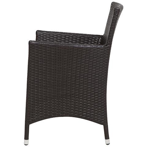 Set Da Giardino In Rattan Sintetico Marrone Scuro Italy - Foto 8