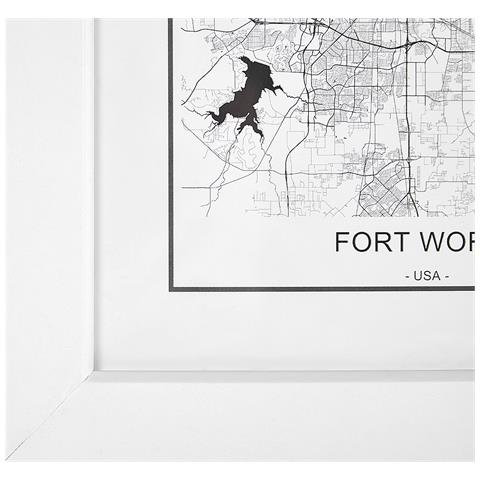 Cornice Fotografica Denkoro Rettangolare Urbano Bianco - Foto 2