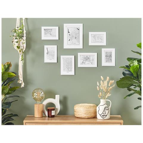 Cornice Fotografica Denkoro Rettangolare Urbano Bianco - Foto 1