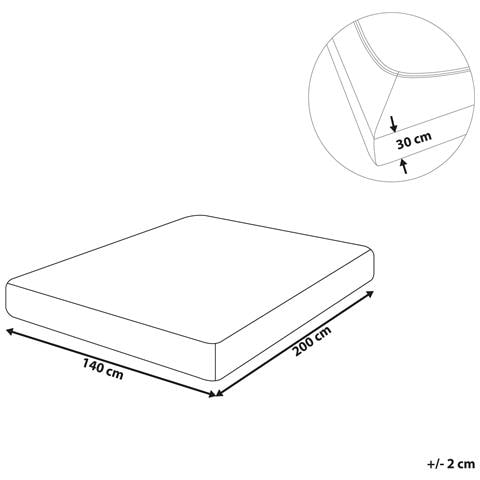 Coprimaterasso Elasticizzato Janbu Cotone Grigio Scuro - Foto 6