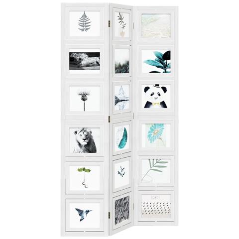 Divisorio Ambienti 3pannelli Bianco Legno Massello Di Paulownia - Foto 9