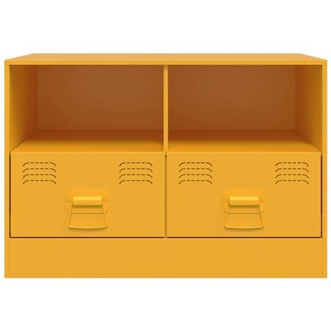 Mobili TV 2 pz Giallo Senape 67x39x44 cm in Acciaio - Foto 10